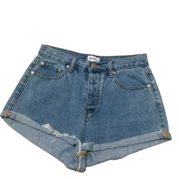 superdown Pants - Superdown denim shorts Fly Buttons